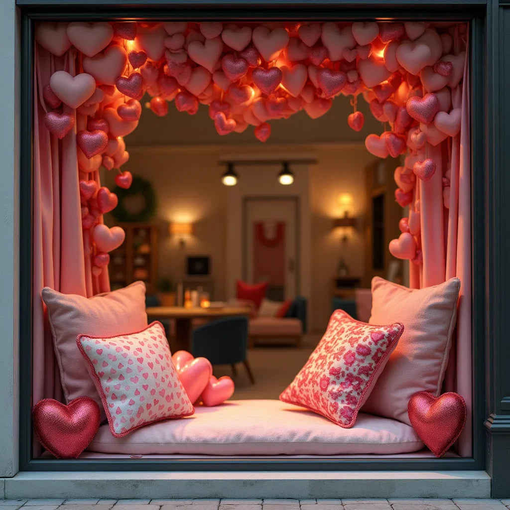 Valentine's Day Décor - Valentine's Day Decor Ideas for a Cozy Shop Window Display
