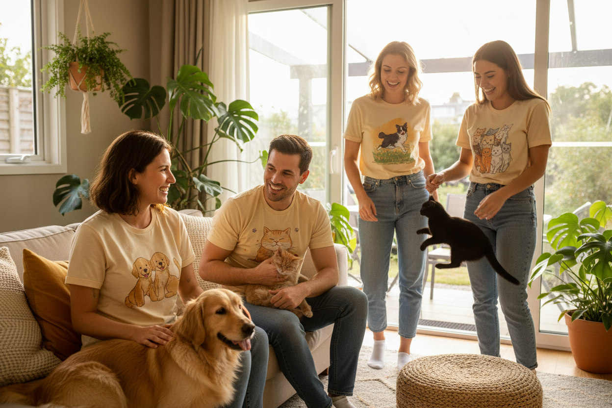 Dogs and Cats T-shirts