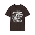Sunshine When Their Skies Are Grey T-Shirt — Inspirational Sunflower Graphic Tee