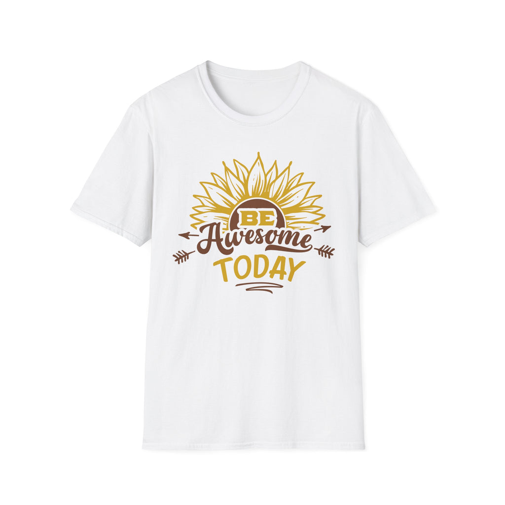 Be Awesome Today Sunflower Unisex Softstyle T-Shirt