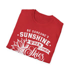 Sunshine When Their Skies Are Grey T-Shirt — Inspirational Sunflower Graphic Tee