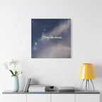 Stay the Course Canvas Wall Art — Inspirational Cloudscape Print
