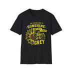 Sunshine When Their Skies Are Grey T-Shirt — Inspirational Sunflower Graphic Tee