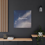 Stay the Course Canvas Wall Art — Inspirational Cloudscape Print