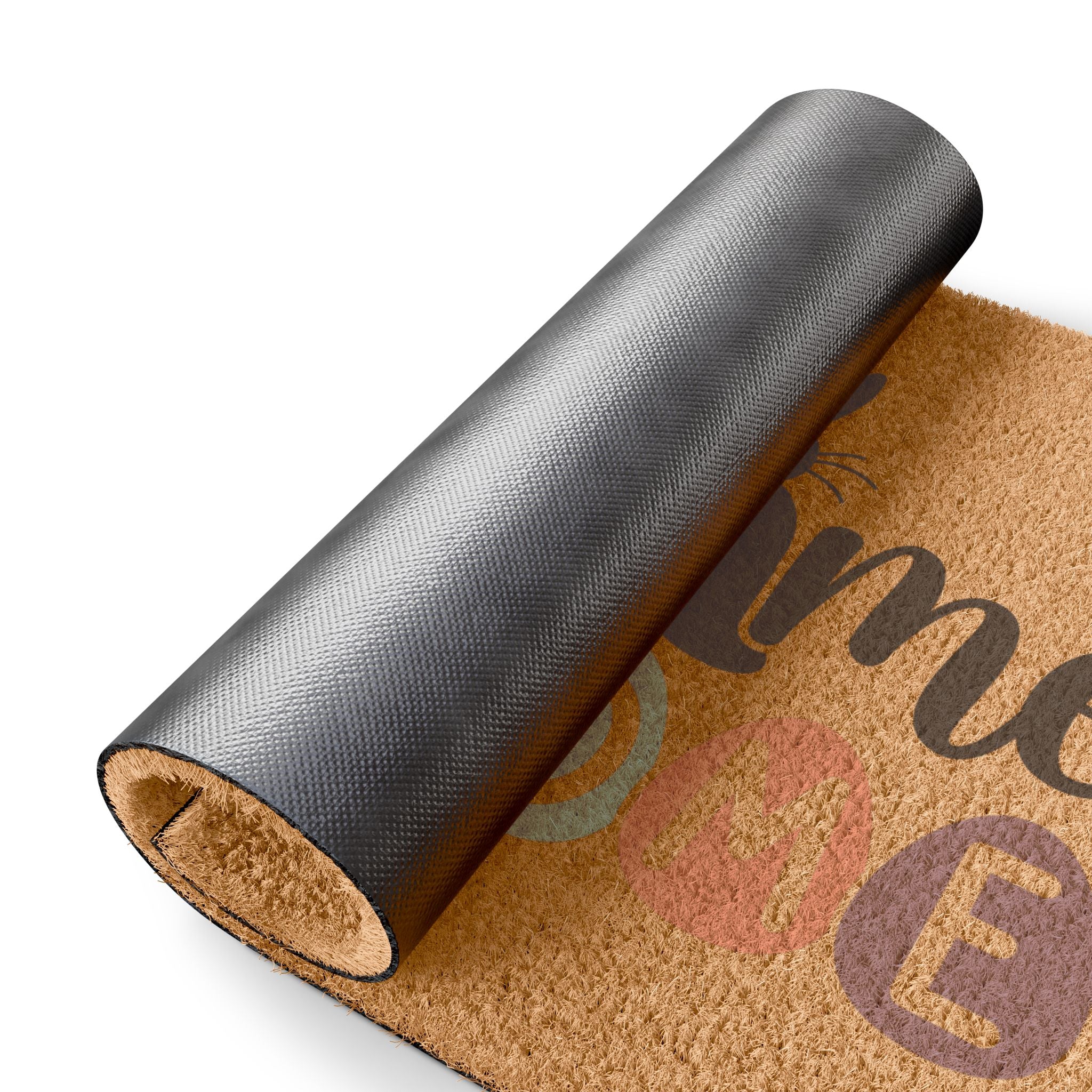 Doormat with a black border on a white background