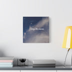 Stay the Course Canvas Wall Art — Inspirational Cloudscape Print