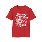 Sunshine When Their Skies Are Grey T-Shirt — Inspirational Sunflower Graphic Tee