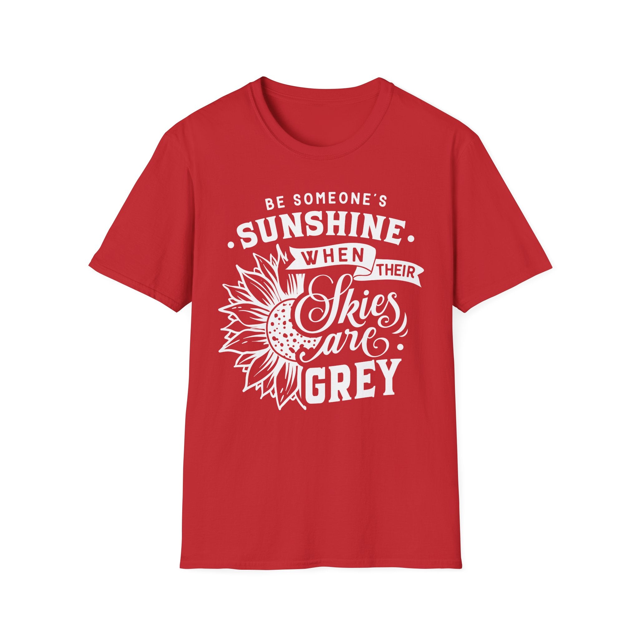 Sunshine When Their Skies Are Grey T-Shirt — Inspirational Sunflower Graphic Tee