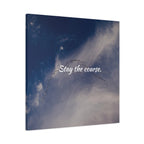 Stay the Course Canvas Wall Art — Inspirational Cloudscape Print