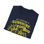 Sunshine When Their Skies Are Grey T-Shirt — Inspirational Sunflower Graphic Tee