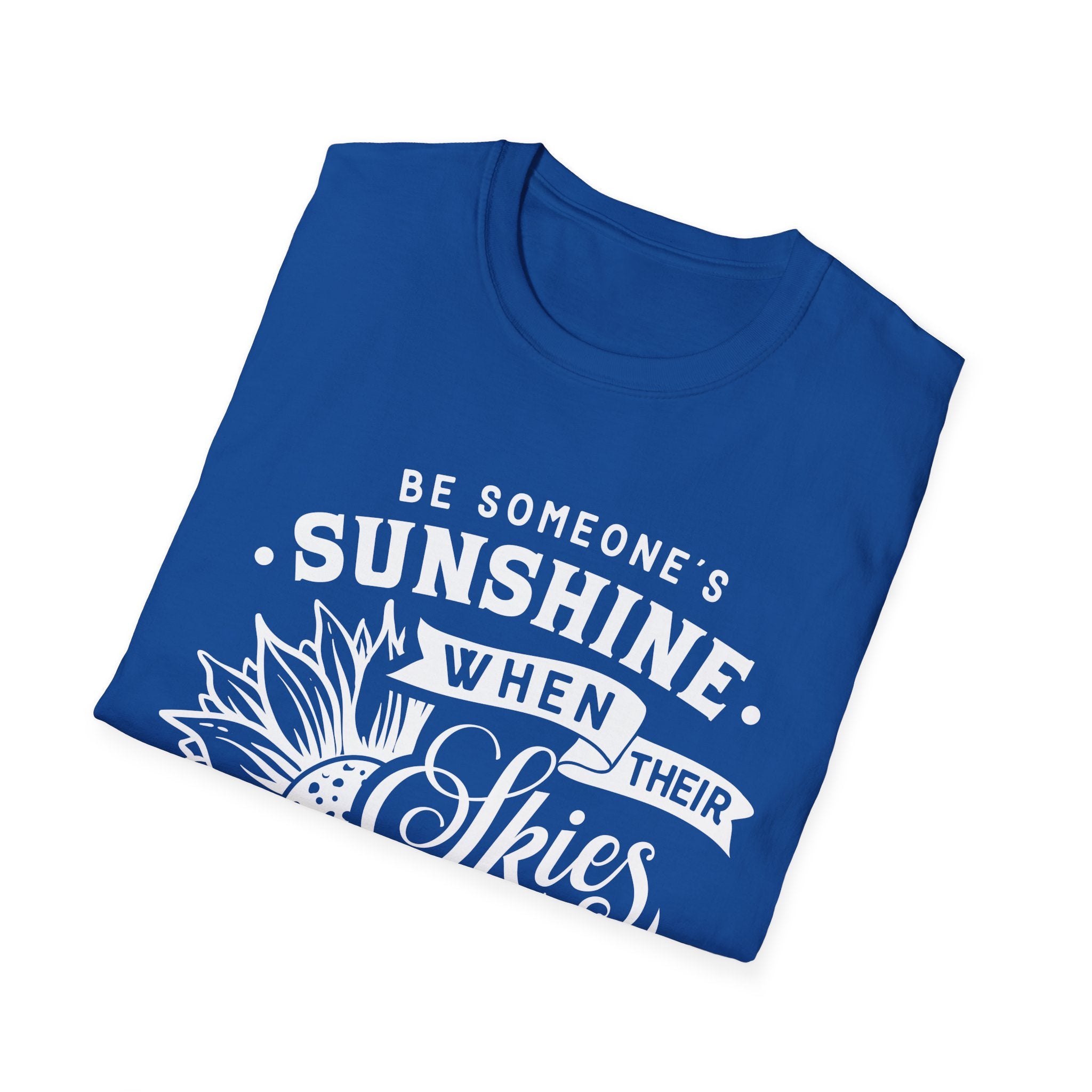 Sunshine When Their Skies Are Grey T-Shirt — Inspirational Sunflower Graphic Tee