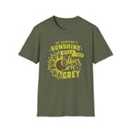 Sunshine When Their Skies Are Grey T-Shirt — Inspirational Sunflower Graphic Tee