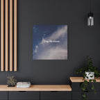 Stay the Course Canvas Wall Art — Inspirational Cloudscape Print