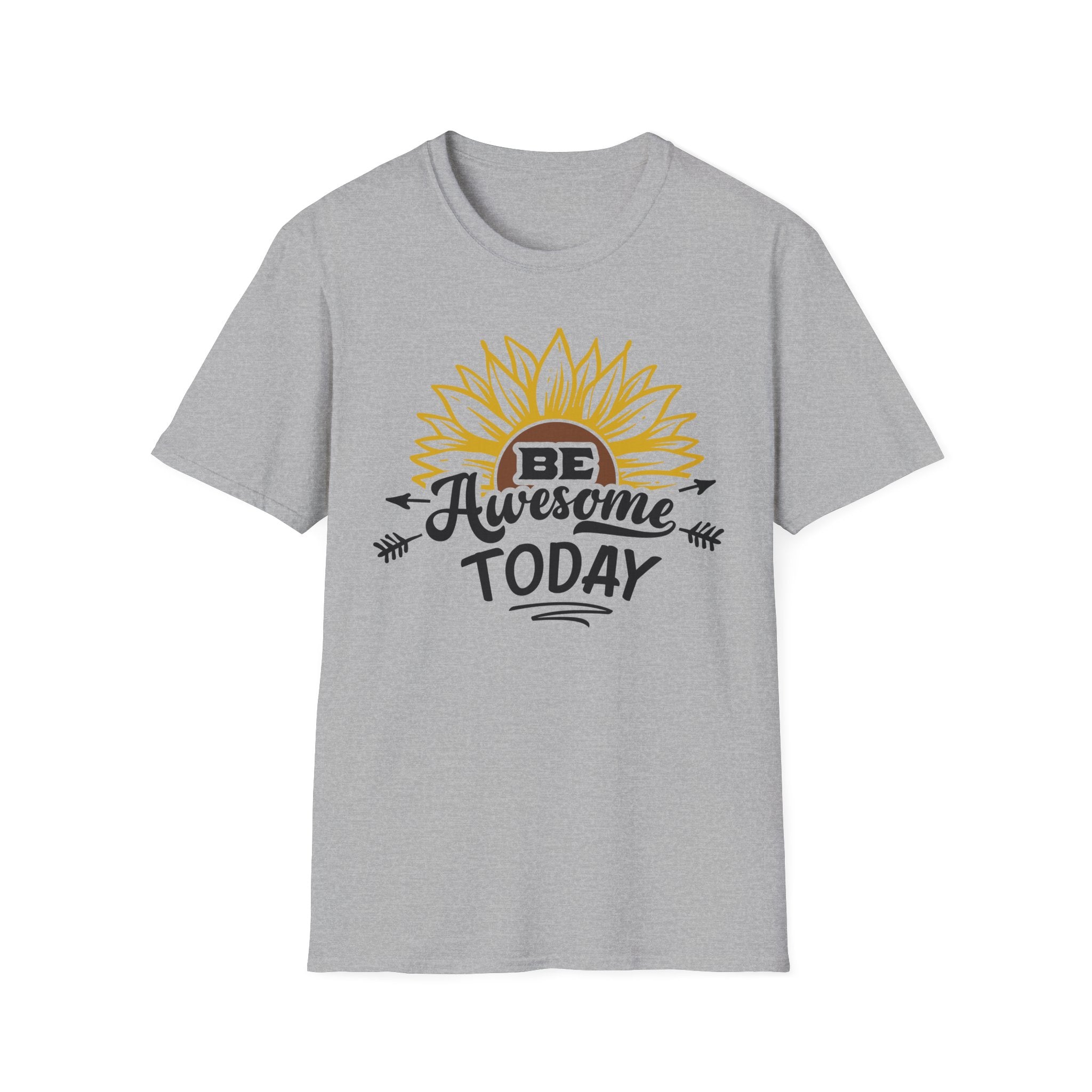 Be Awesome Today Sunflower Unisex Softstyle T-Shirt