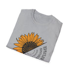 Sunflower 'Shine Like A' Graphic T-Shirt — Inspirational Floral Tee