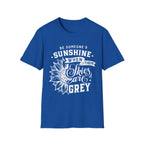 Sunshine When Their Skies Are Grey T-Shirt — Inspirational Sunflower Graphic Tee