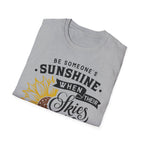 Sunshine When Their Skies Are Grey T-Shirt — Inspirational Sunflower Graphic Tee