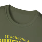 Sunshine When Their Skies Are Grey T-Shirt — Inspirational Sunflower Graphic Tee