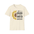 Sunflower Inspirational T-Shirt – “Be a Sunflower” Motivational Floral Tee