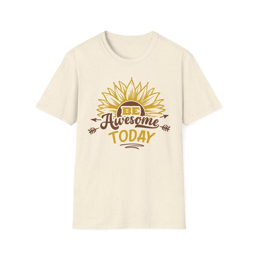 Be Awesome Today Sunflower Unisex Softstyle T-Shirt
