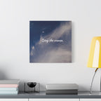 Stay the Course Canvas Wall Art — Inspirational Cloudscape Print