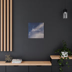 Stay the Course Canvas Wall Art — Inspirational Cloudscape Print