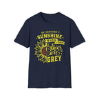 Sunshine When Their Skies Are Grey T-Shirt — Inspirational Sunflower Graphic Tee
