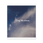 Stay the Course Canvas Wall Art — Inspirational Cloudscape Print