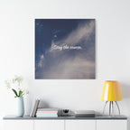Stay the Course Canvas Wall Art — Inspirational Cloudscape Print