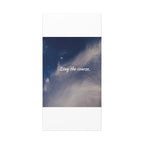 Motivational poster with 'Stay the course.' text over a scenic background