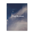 Stay the Course Canvas Wall Art — Inspirational Cloudscape Print