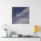 Stay the Course Canvas Wall Art — Inspirational Cloudscape Print