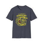 Sunshine When Their Skies Are Grey T-Shirt — Inspirational Sunflower Graphic Tee