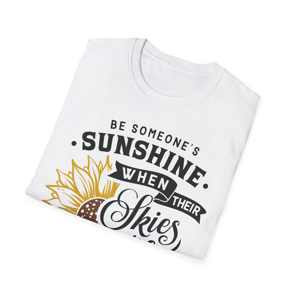 Sunshine When Their Skies Are Grey T-Shirt — Inspirational Sunflower Graphic Tee