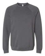 Gray sweatshirt with raglan sleeves on a white background