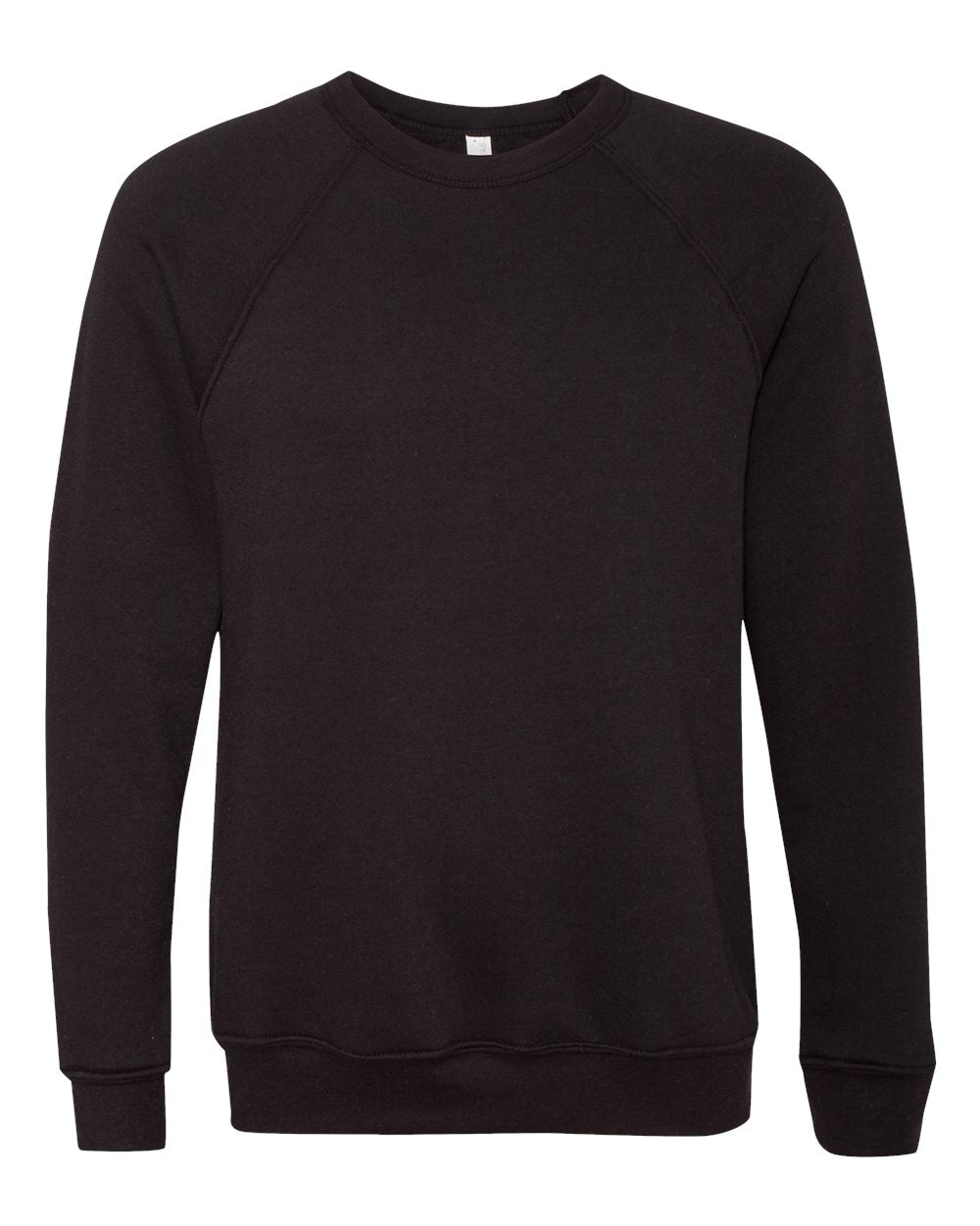 Black sweatshirt on a white background