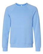 Light blue sweatshirt on a white background