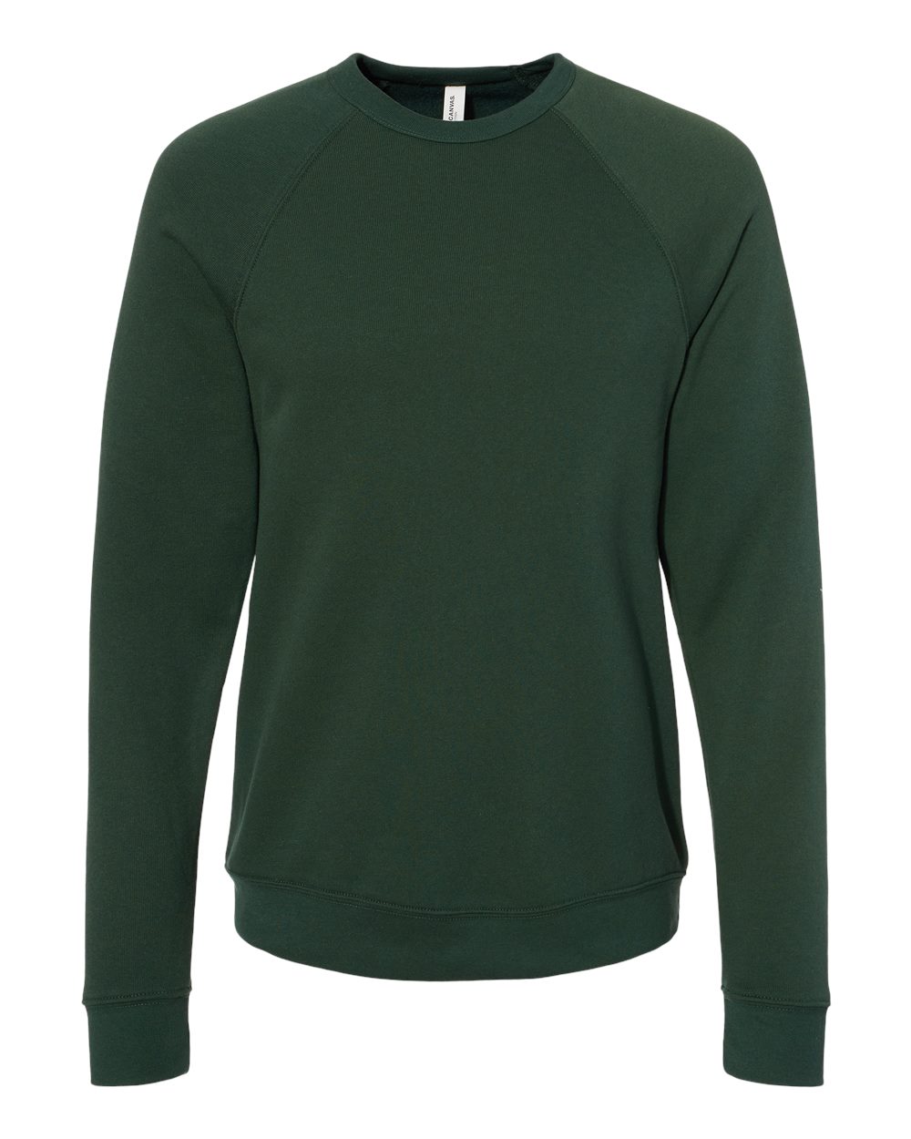 Green sweatshirt on a white background