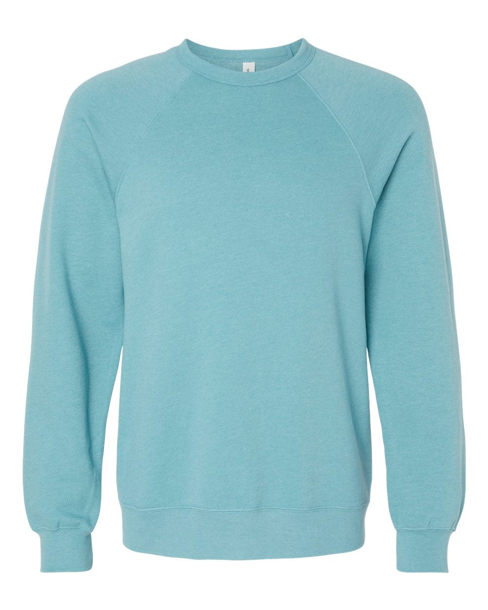 Light blue sweatshirt on a white background