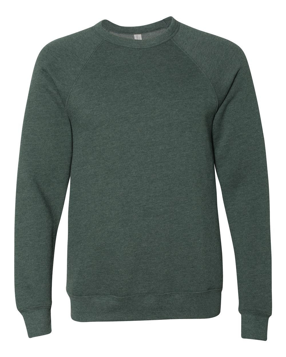 Green sweatshirt on a white background