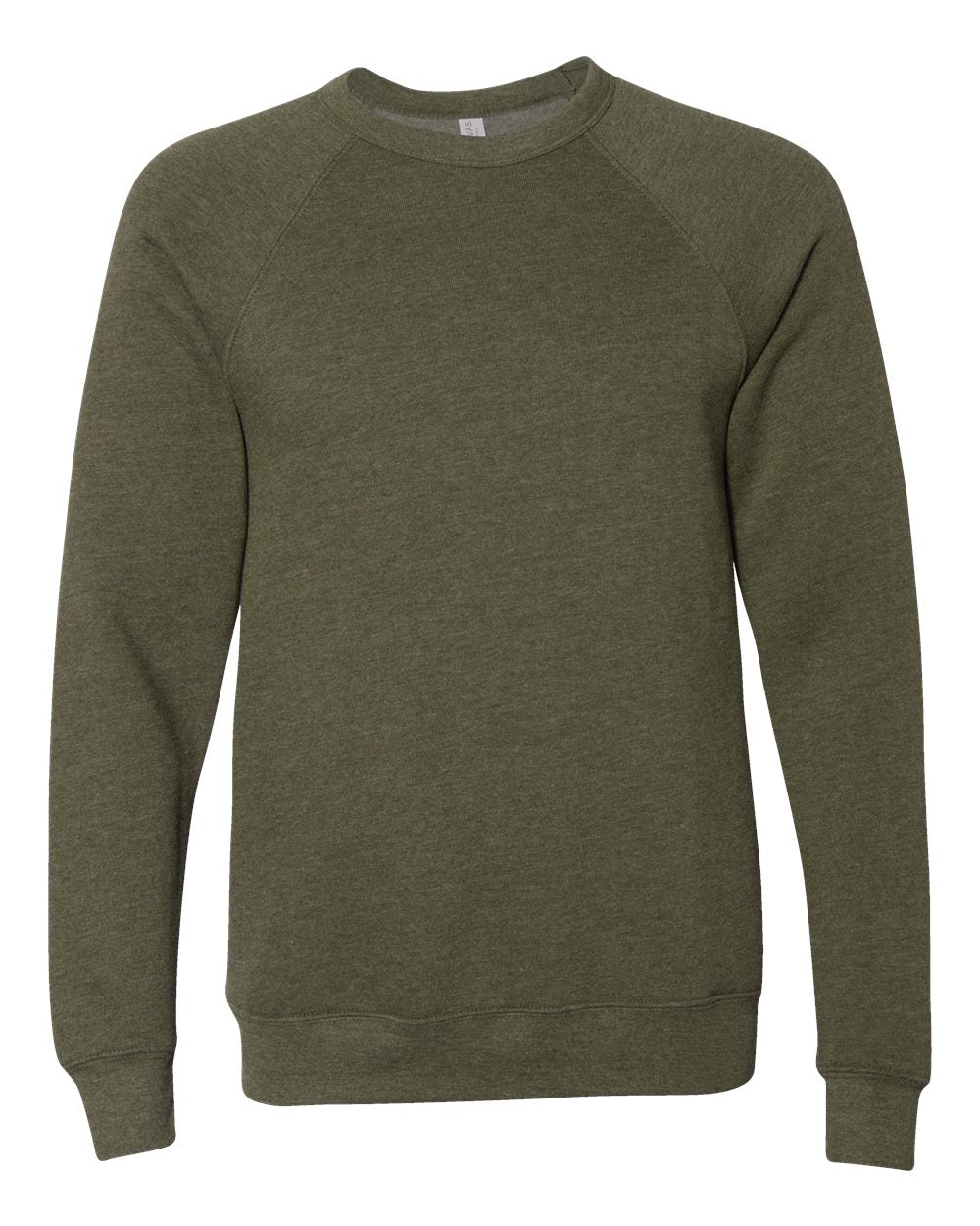 Green sweatshirt on a white background