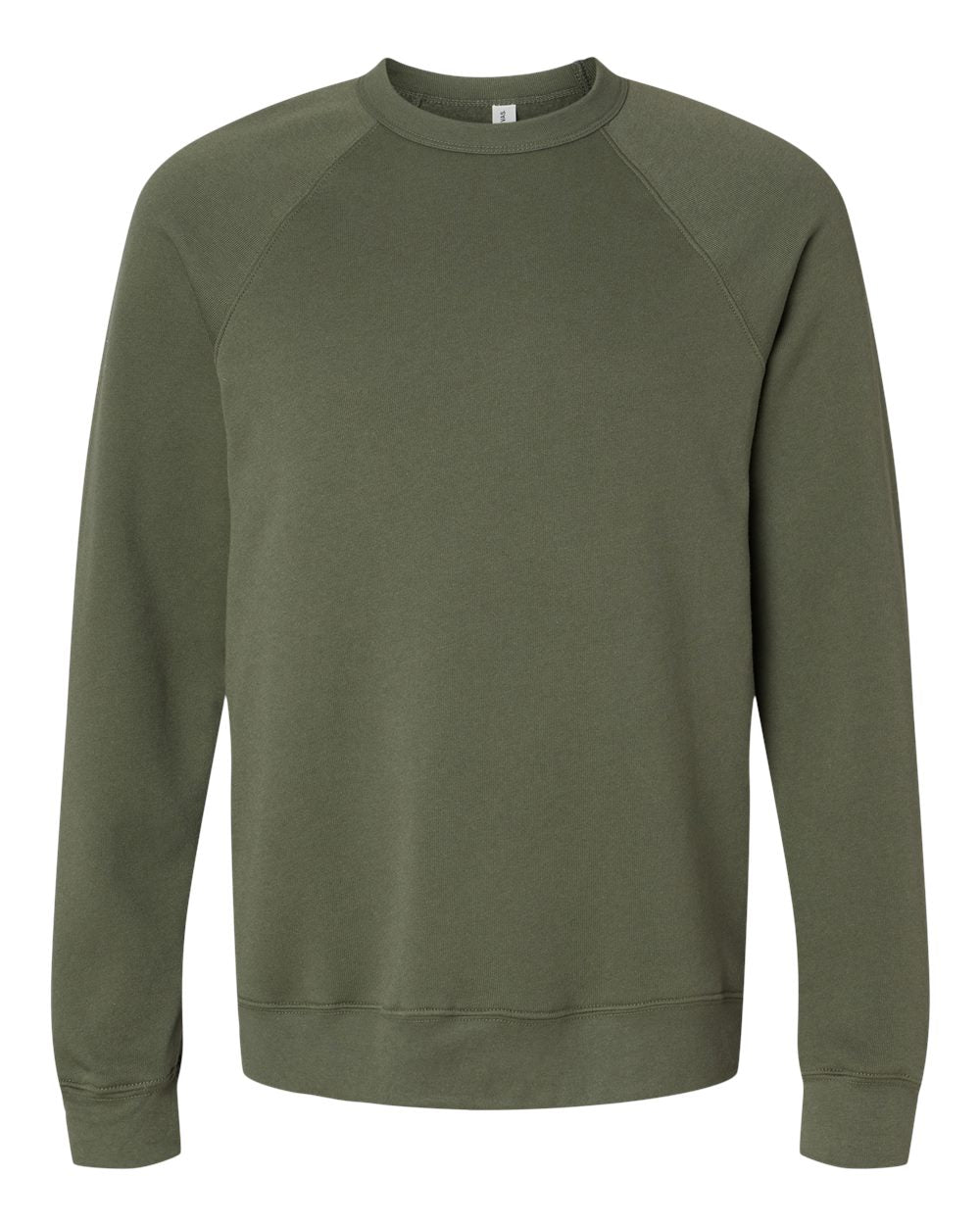 Green sweatshirt on a white background