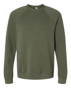 Green sweatshirt on a white background