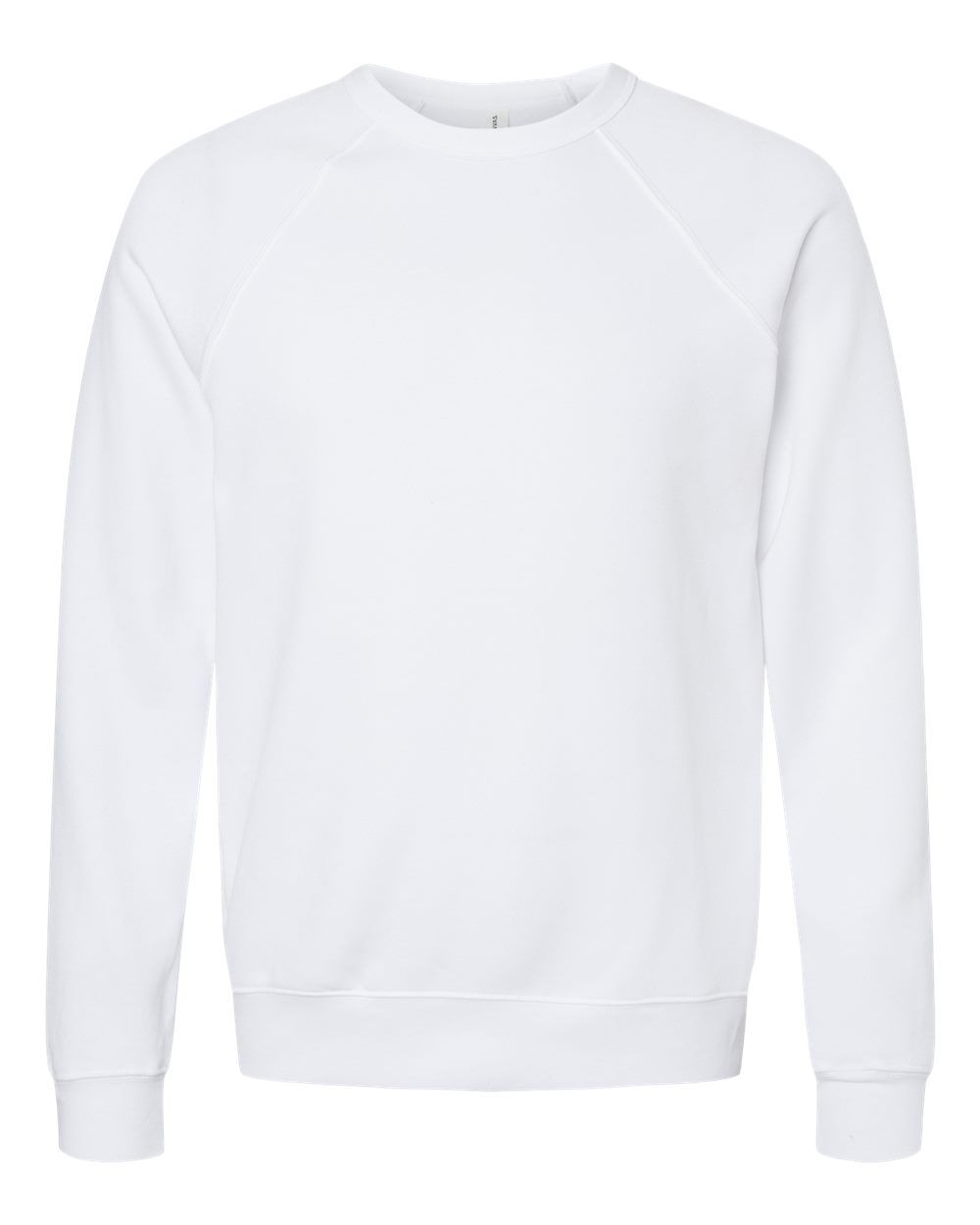 White sweatshirt on a white background