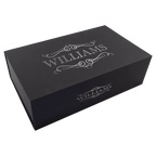 Lazerburst Personalized Beer Gift Set – Two 14 oz. Mugs & Rawhide Leatherette Bottle Opener