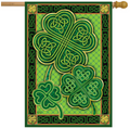 Celtic Shamrocks House Flag (40" x 28")