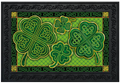 Celtic Shamrocks St. Patrick’s Day Doormat (Green Celtic Knot Design)