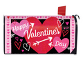 Cupid’s Hearts Happy Valentine’s Day Magnetic Mailbox Cover (Standard)