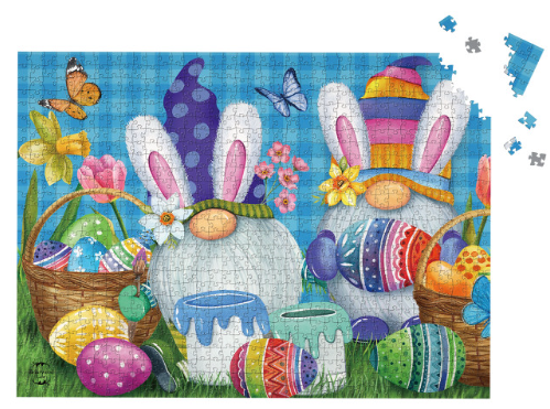 Easter Gnomes Holiday 1000-Piece Jigsaw Puzzle