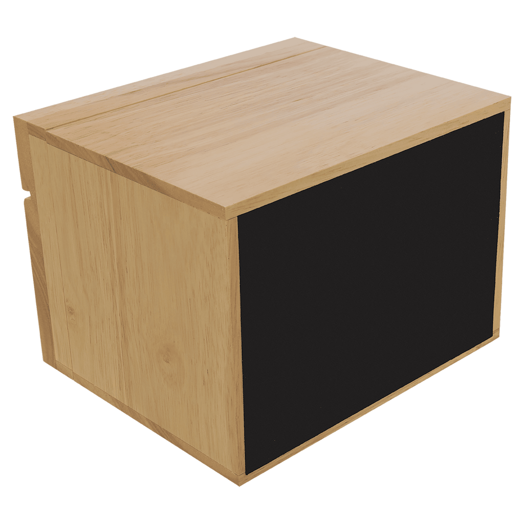 Personalized Engraved Wooden Recipe Card Box – “The Secret Ingredient is Love” (Top Display Slot)